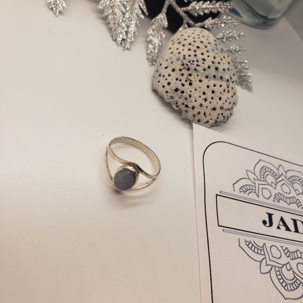 New Jade Maya Ring 925 Solid Sterling Silver 8 - image 8